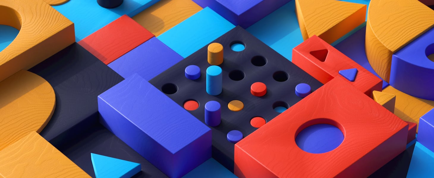 blocks of different colours